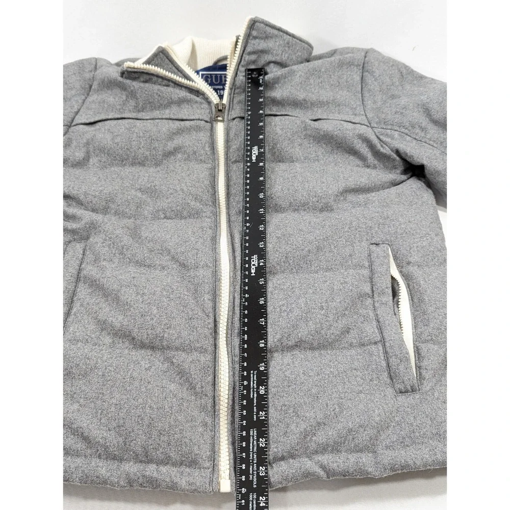 GUESS Double Zip HEAVY coat Double Zip‎ Winter Wool blend SZ. Men's MEDIUM GRAY